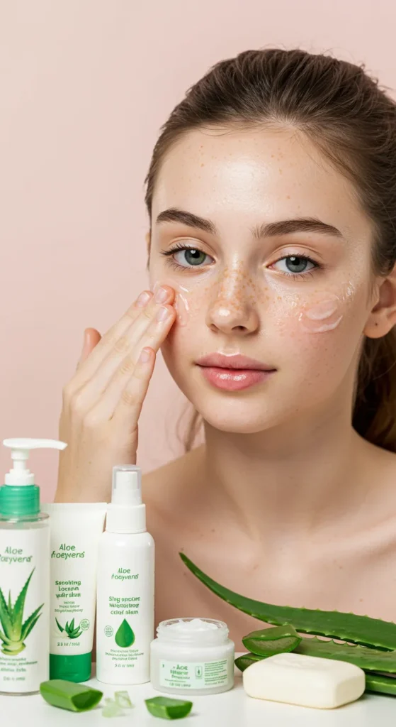 oily skin care routine with aloe vera